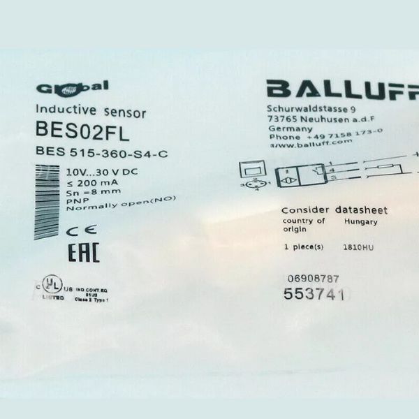 FOR BES 515-360-S4-C BALLUFF Sensor