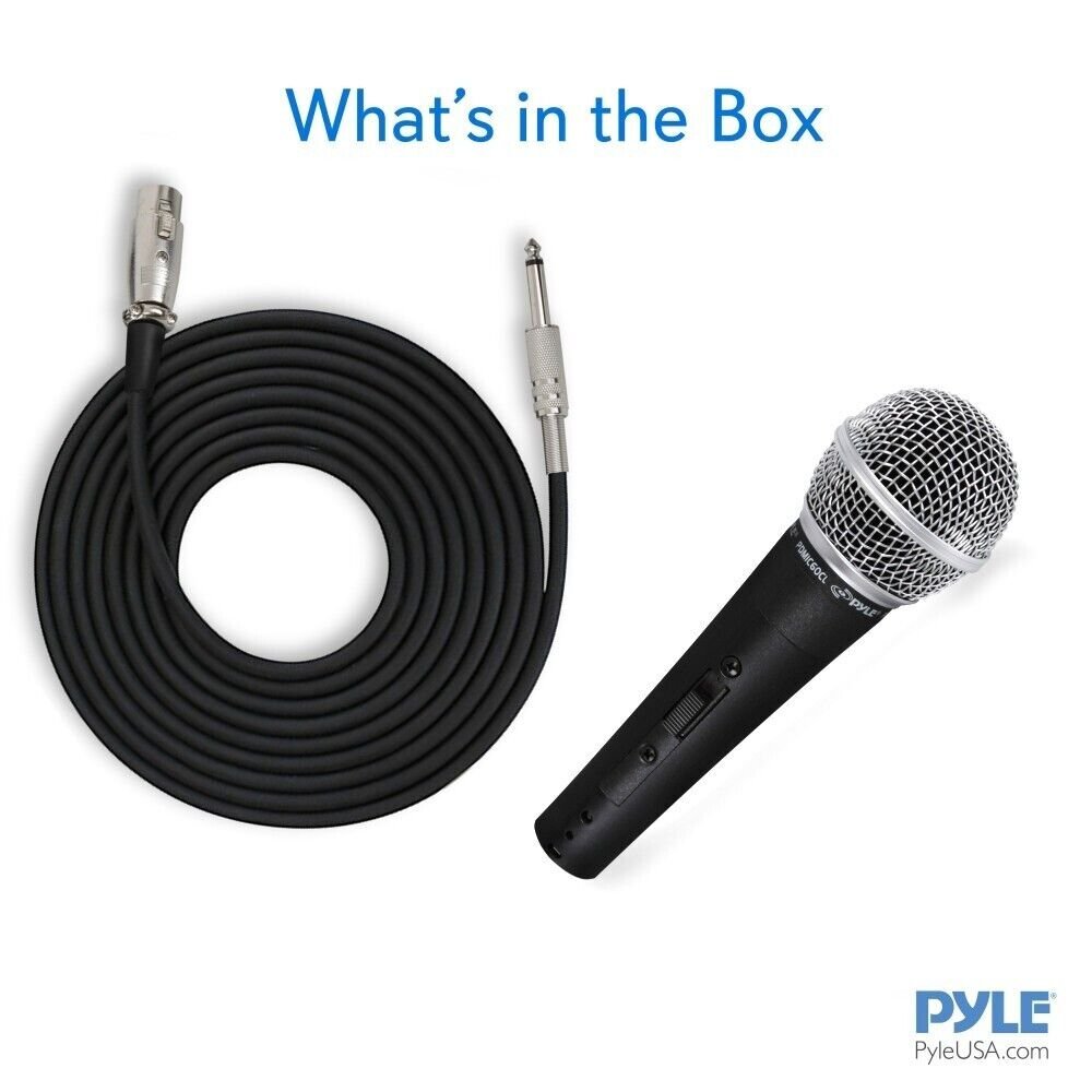 Pyle Professional Dynamic Microphone, Unidirectional Handheld Mic PDMIC59