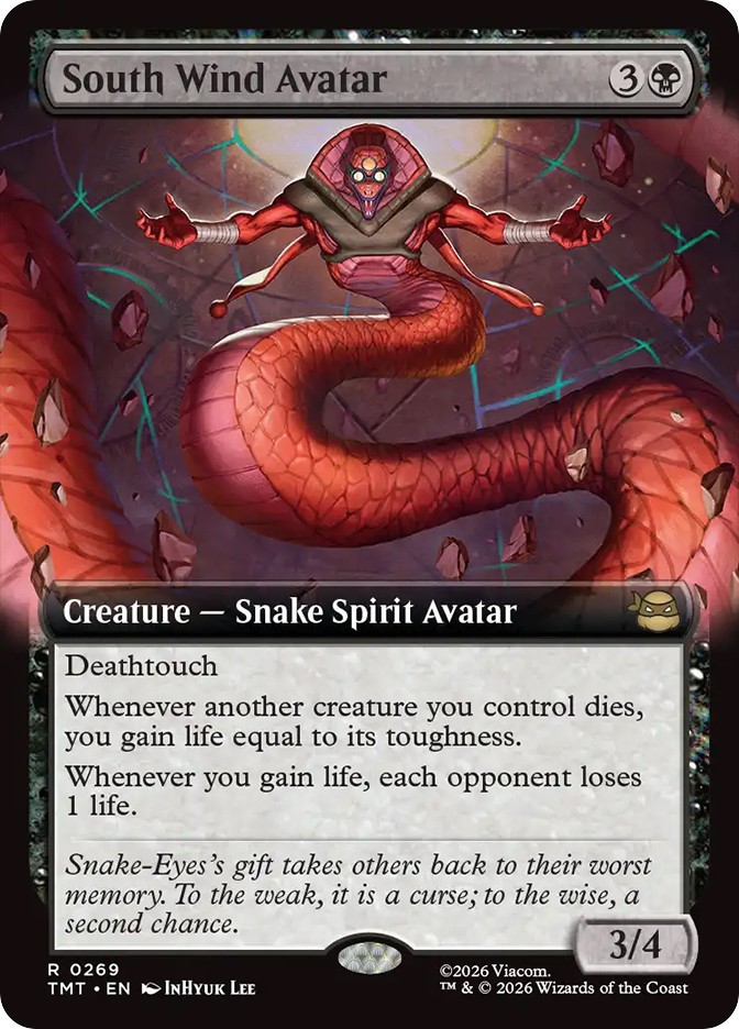 MTG South Wind Avatar Extended Art - Teenage Mutant Ninja Turtles #269