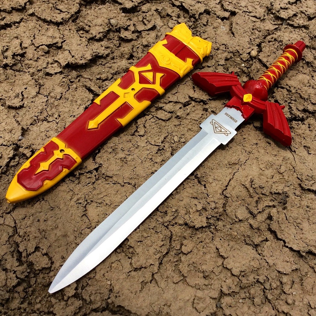 12" SWORD Cosplay Replica Dagger Red Fantasy Collection Sword