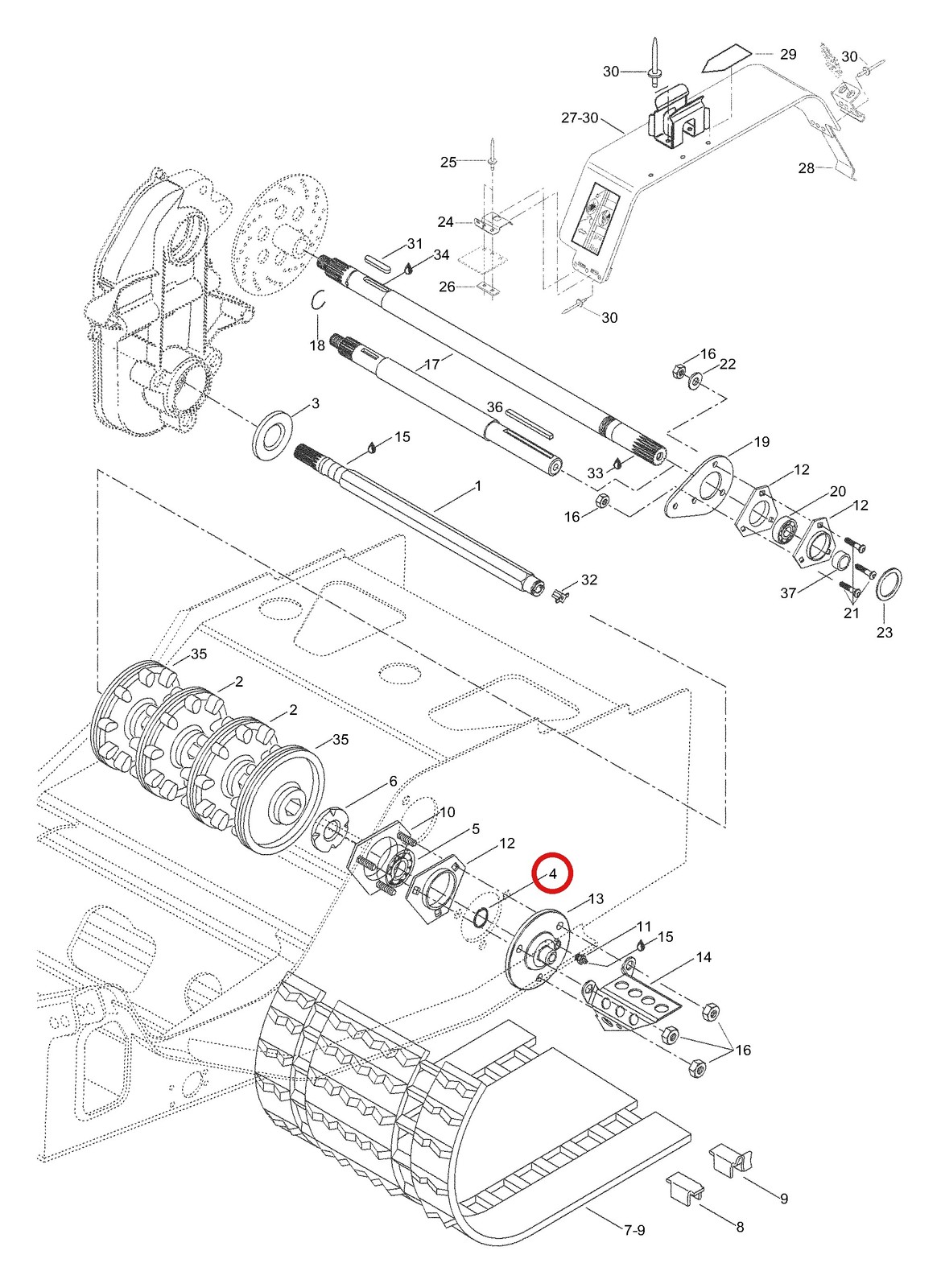 Ski-Doo Circlip 371910200 (1996-2008)