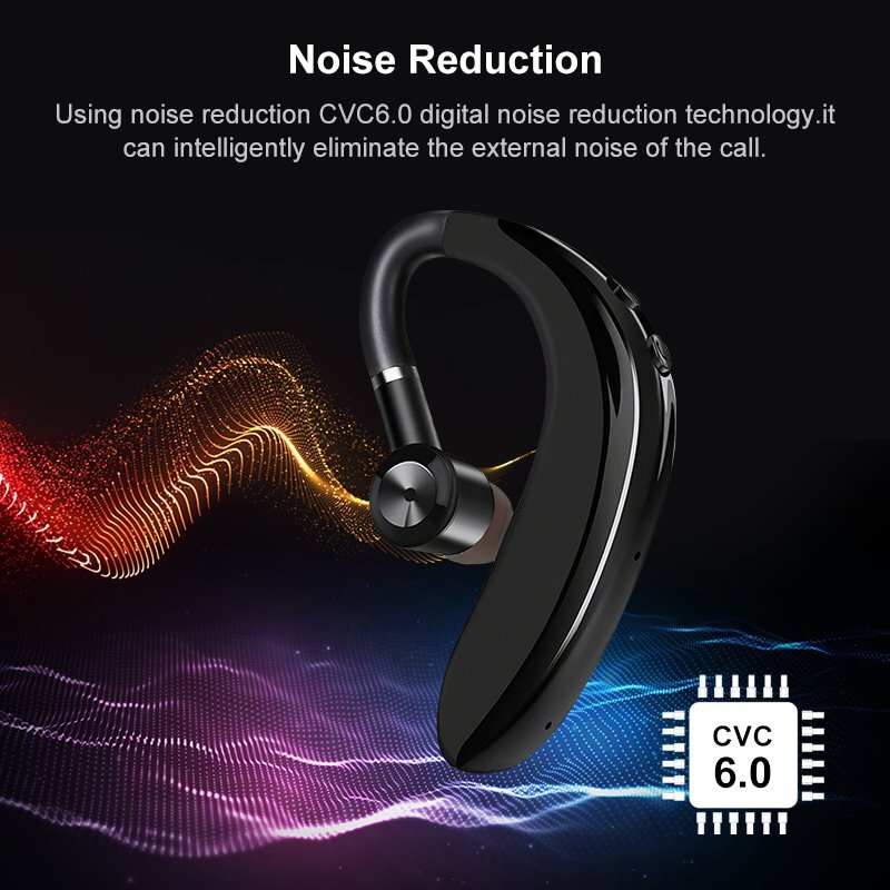 Bluetooth Headphone Driving Phone Call Headset Handsfree Earphone Sport Ear-hook