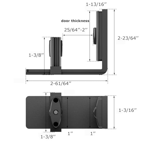 Sliding Barn Door Floor Guide Adjustable Bottom Double Small Rollers Guide