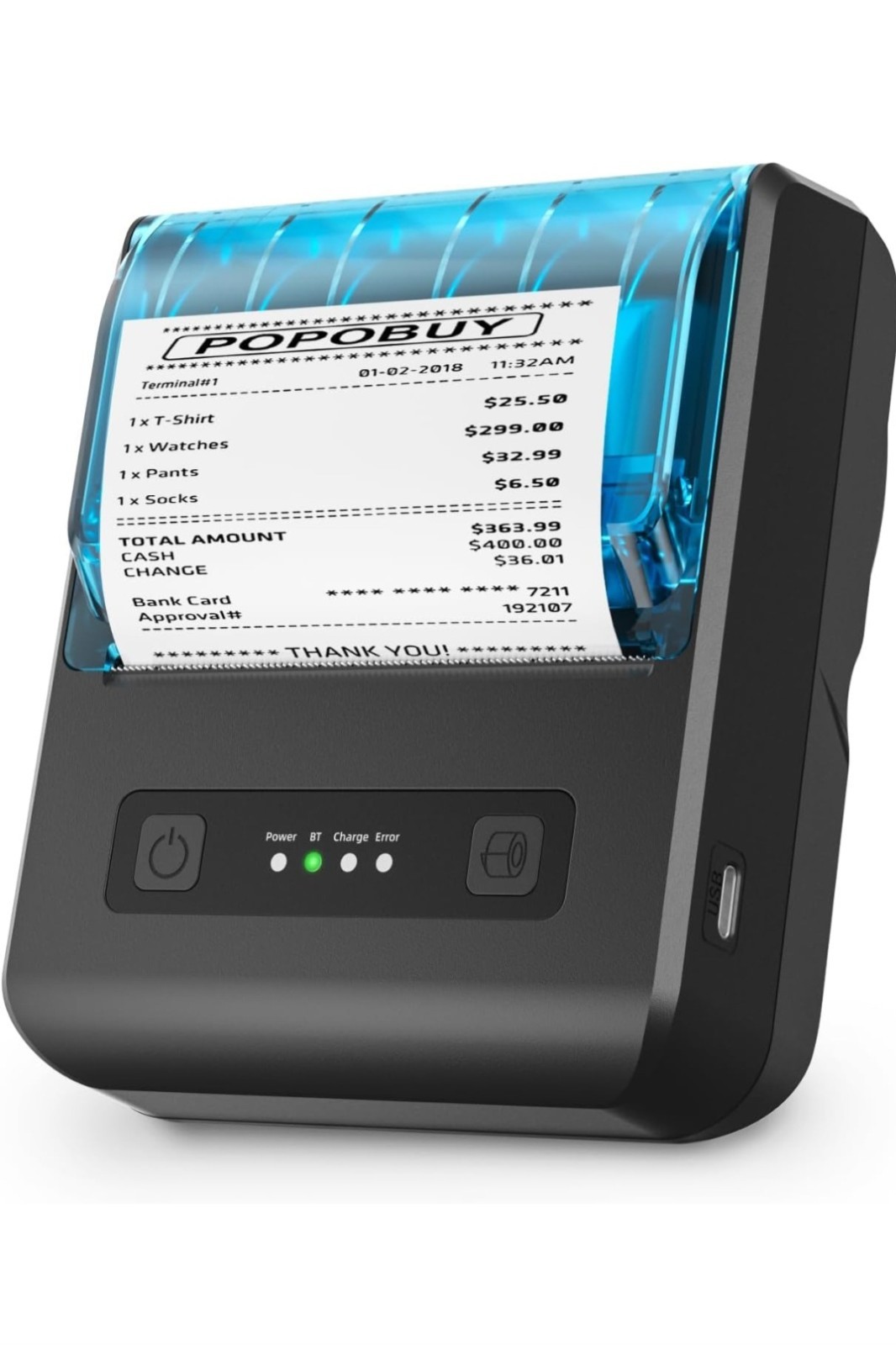 ETPrin POS Receipt Printer 80mm Mobile Mini Thermal Printer for Android
