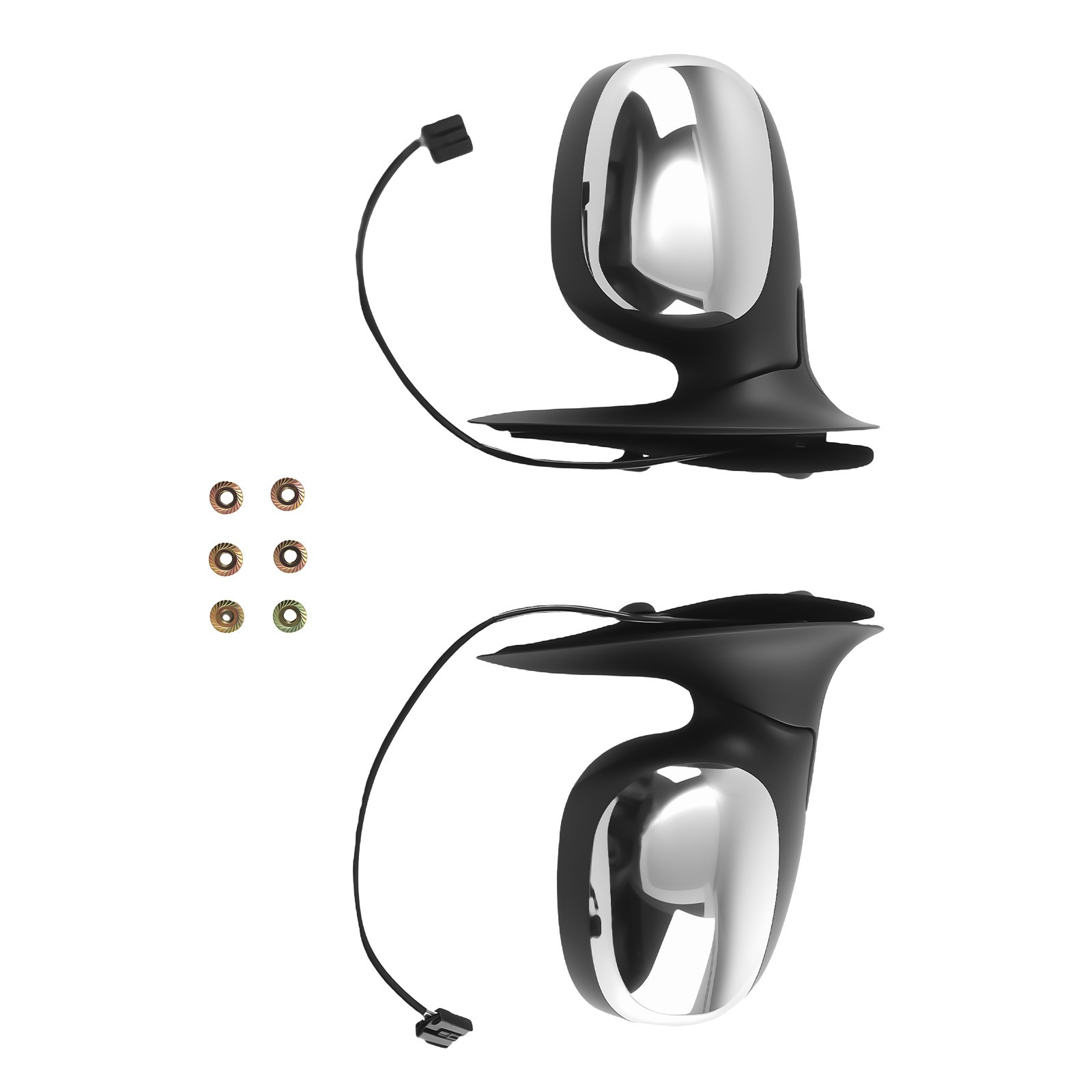 Chrome Side Mirrors for Ford F-150 F-250 1998-2002 FO1321138 Power Adjust