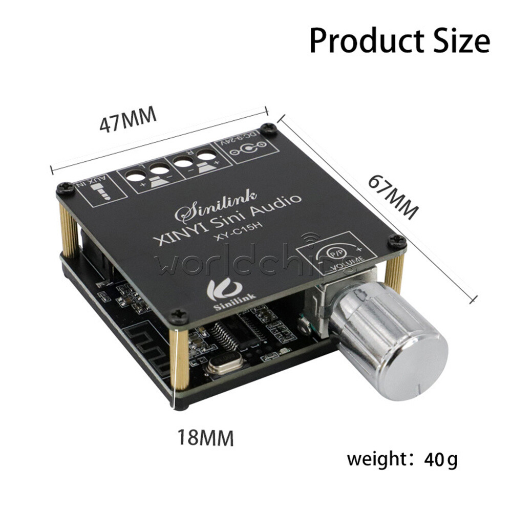 Stereo Bluetooth Audio Digital Power Amplifier Board Module Dual-Channels 2*20W