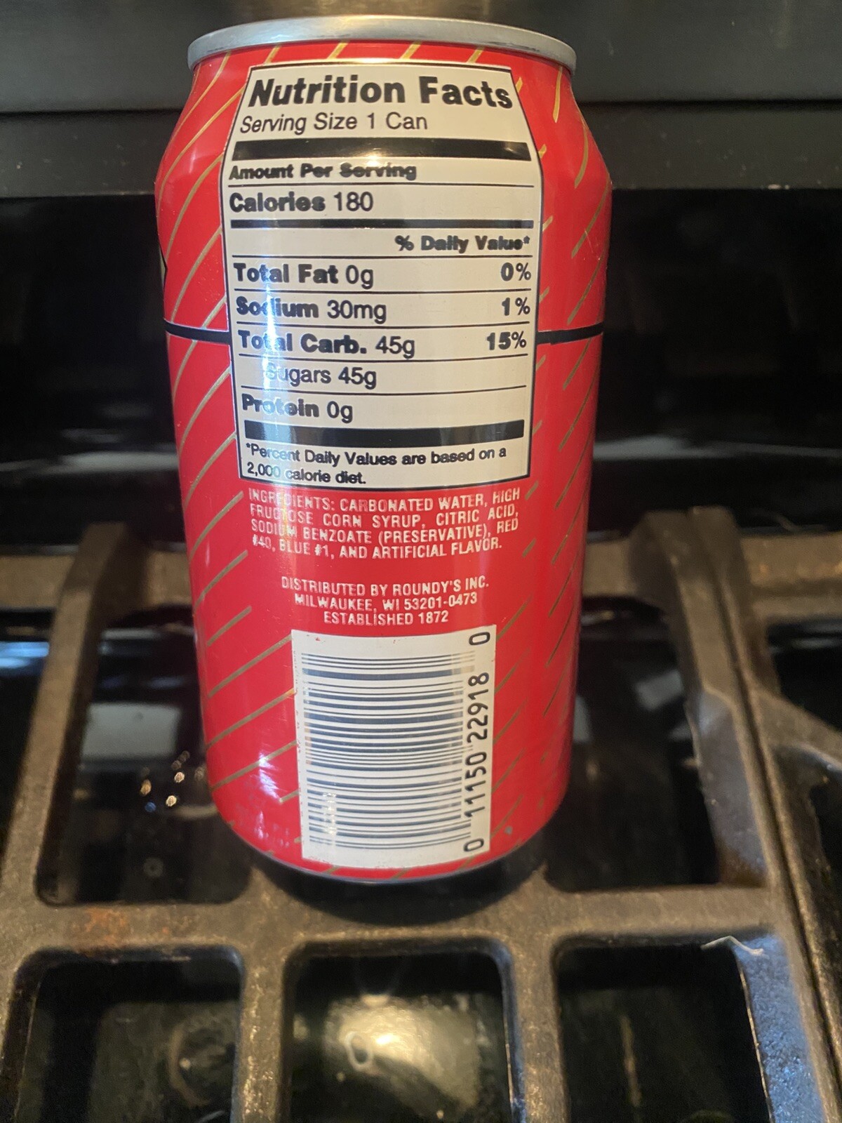 ROUNDY’S WILD CHERRY 🍒 SODA 🥤 Can 🥤ELUSIVE STYLE WILD CHERRY 🍒