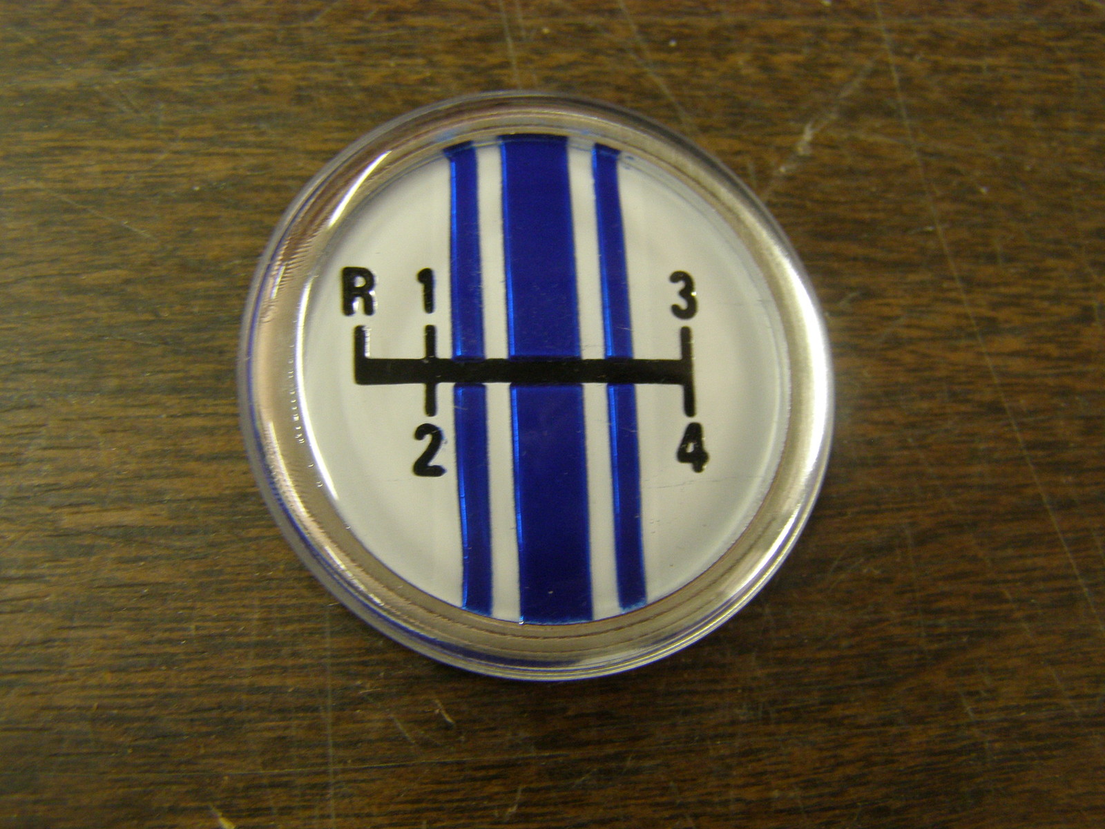 NOS Ford 1968 1969 Galaxie 4 Speed Shifter Knob Emblem