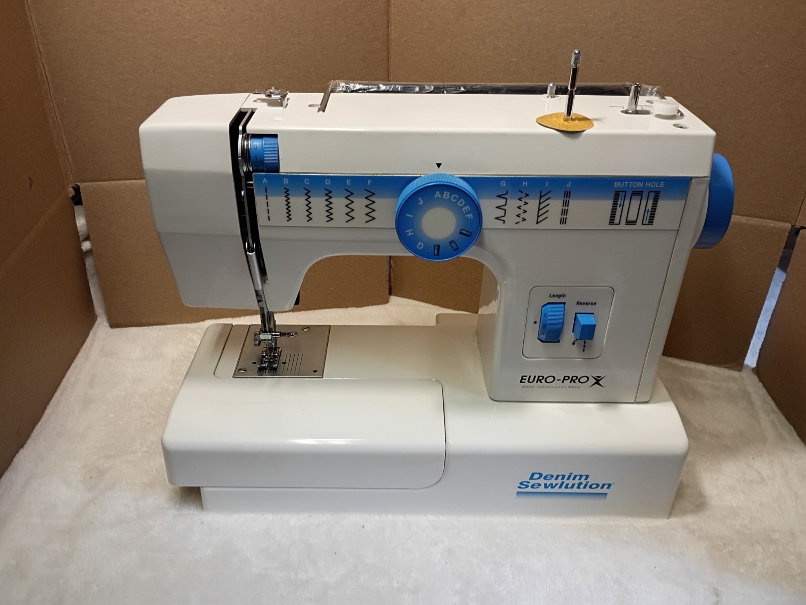 Euro-Pro X Model EP380 Denim Sewing Machine W/ Box, Tested ✓
