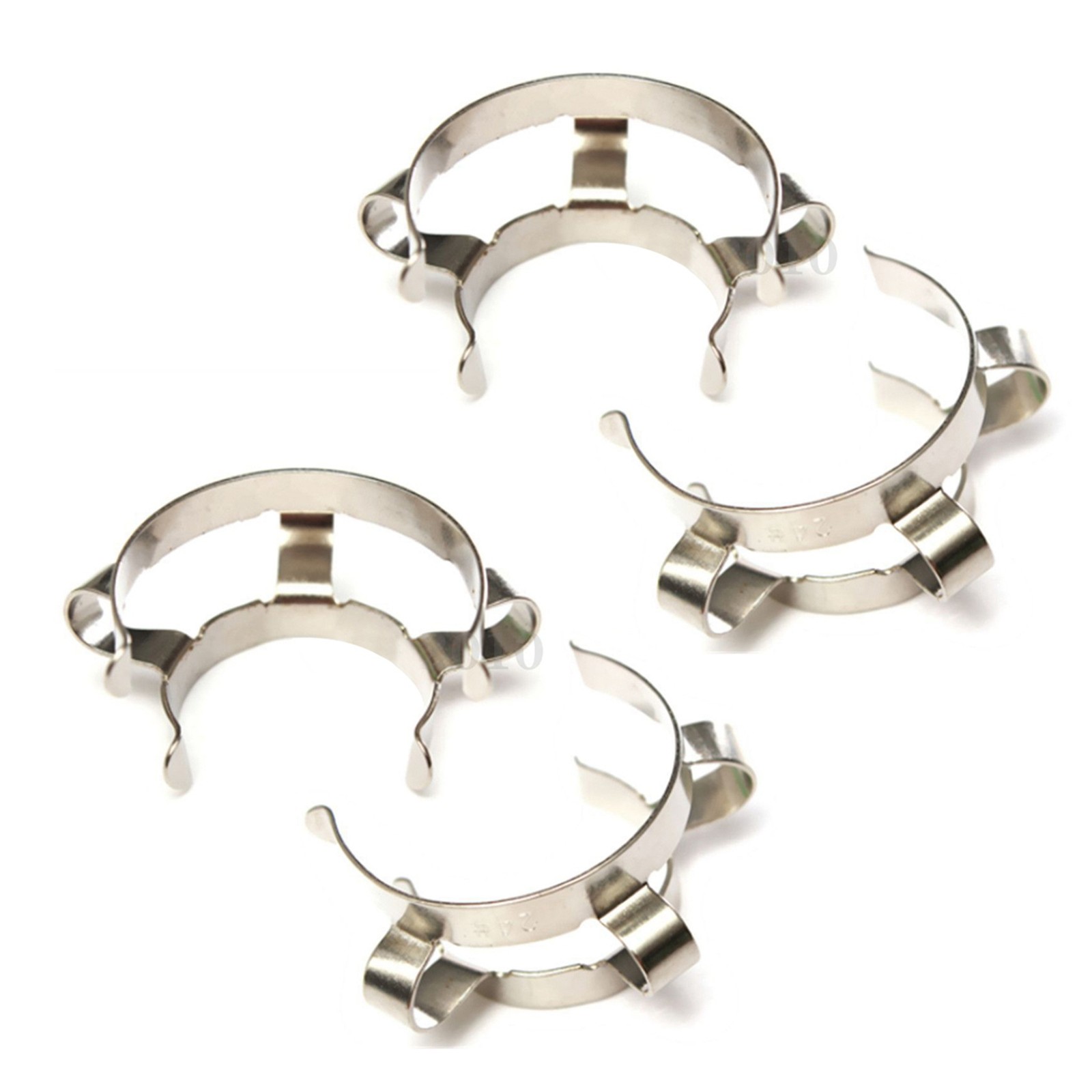 4Pcs 24 Stainless Steel Clip Keck Clamp for 24/29 24/40 Glass Ground Joint L1W8