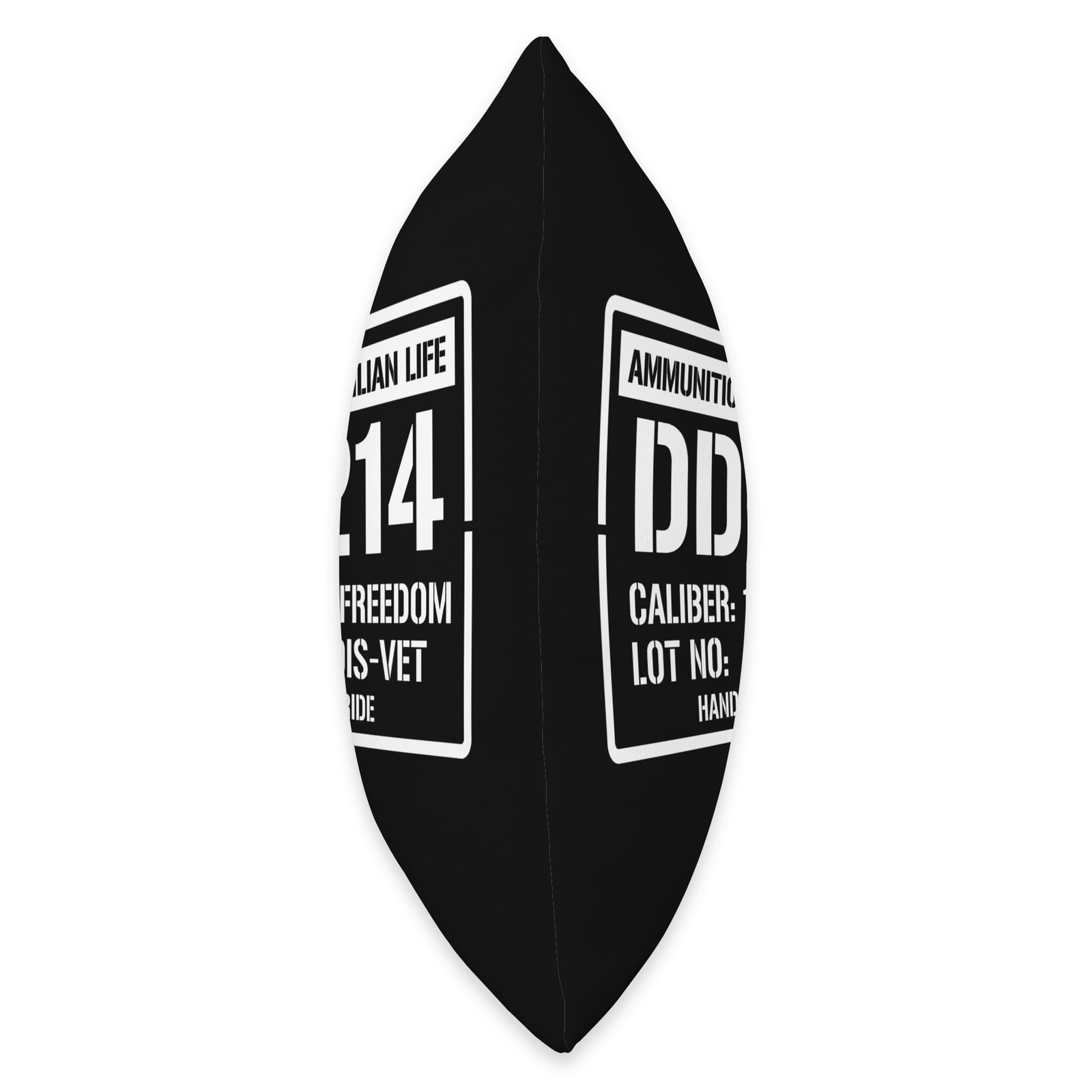 Veteran DD-214 Stencil Graphic Throw Pillow