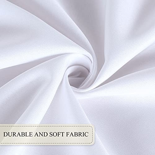 Outdoor and Indoor Tablecloth -60x102 inch 102" x 60" (Rectangular) White
