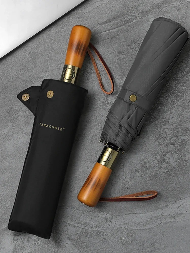 2025 Big Rain Umbrella Double Layer Foldable Windproof Business Golf Automatic