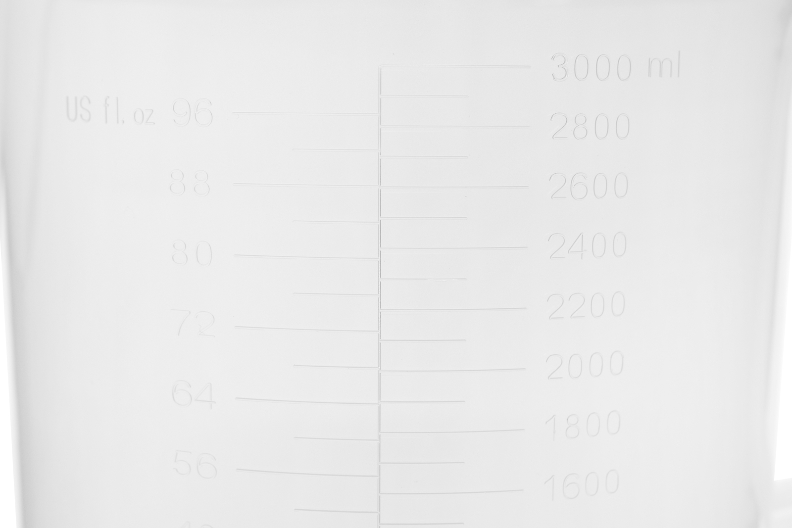 Measuring Jug, 3000ml - Polypropylene - Short Form - Eisco Labs