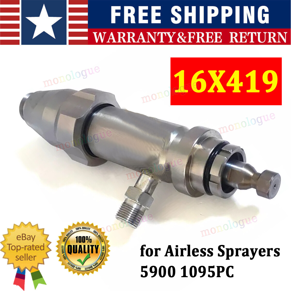 16X419 Airless Piston Pump for Airless Sprayers 5900 1095PC MAK V Pro Contractor
