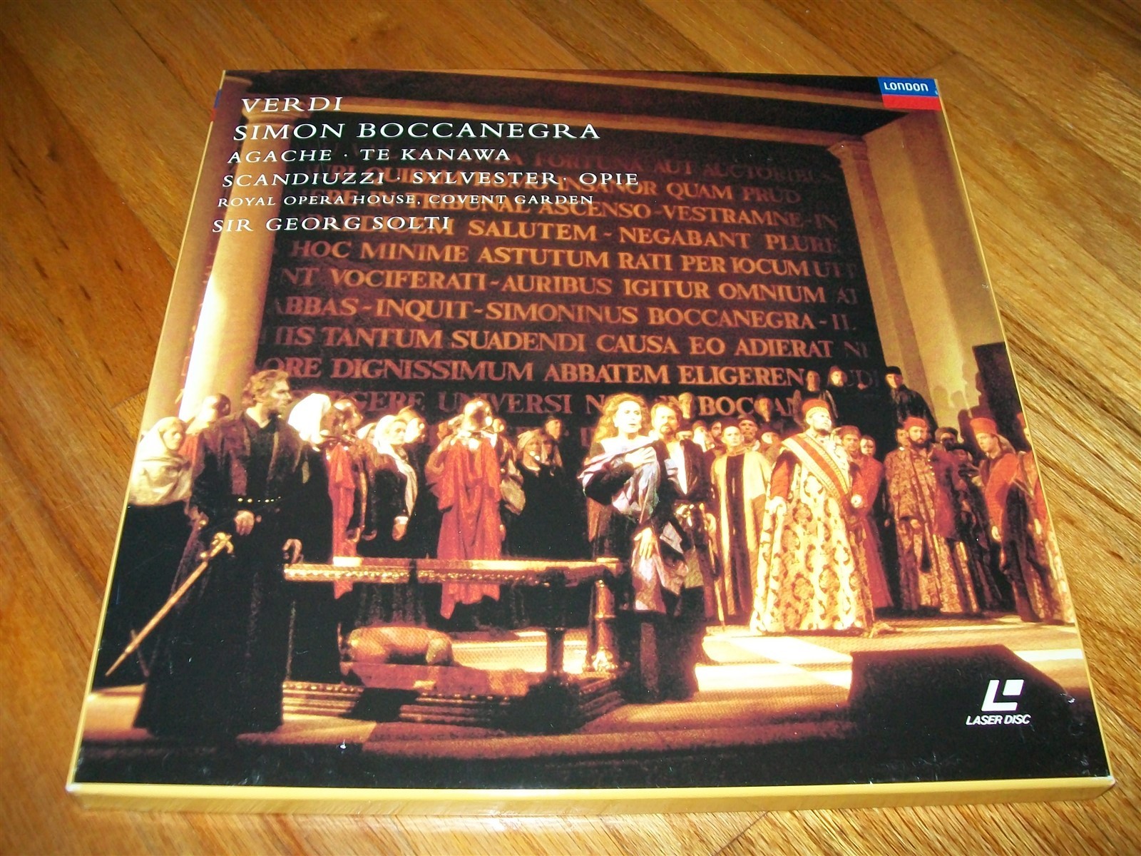 SIMON BOCCANEGRA 2-Laserdisc LD BOXED SET EXCELLENT CONDITION SIR GEORG SOLTI