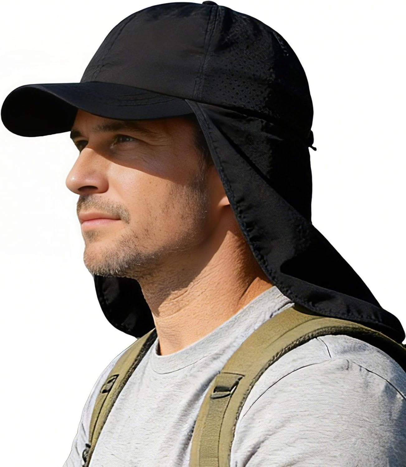 L/XXL/XXL Sun Hat with Neck Flap for Men Women Baseball Cap UPF 50+ Waterproof O
