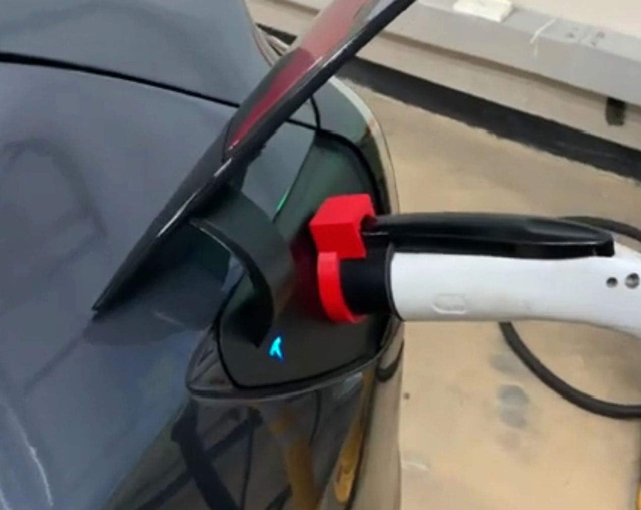 Charging Adapter Lock J1772 Compatible with Model 3 Model Y Public Charging 2PCS