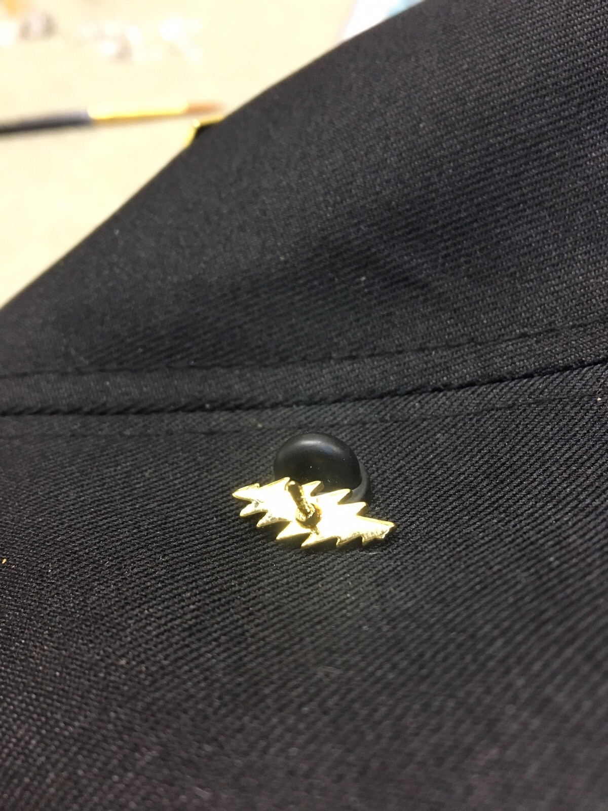 Gold Grateful Dead Bolt Pin Limited Edition numbered