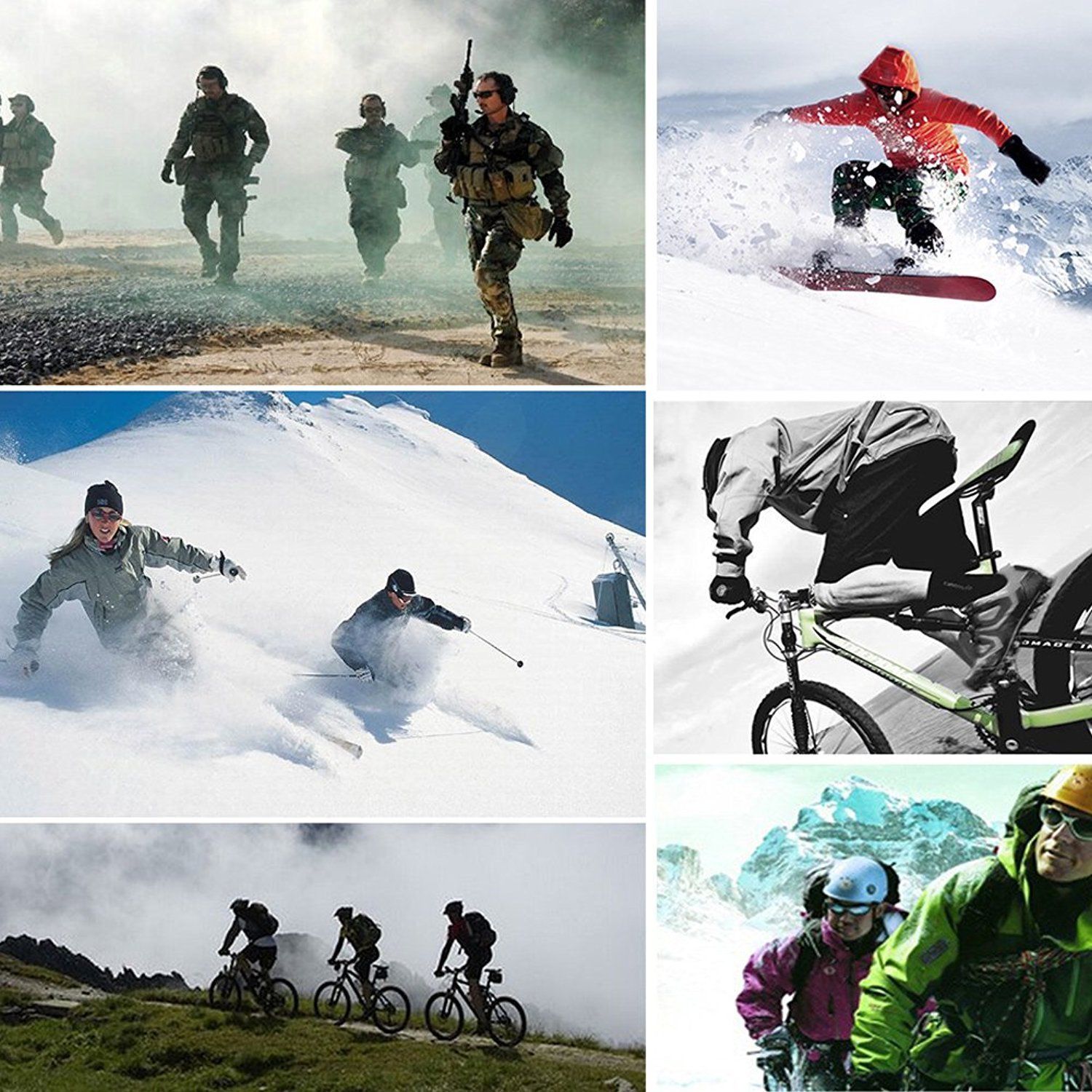 Cold Weather Windproof Fleece Neck Warm Riding Ski Balaclava Hood Full Face Mask