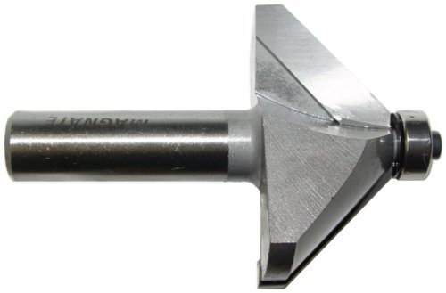 Magnate 907 Chamfer 2 Flute Carbide Tipped Router Bit 45 Degree; 1" Cutting Heig