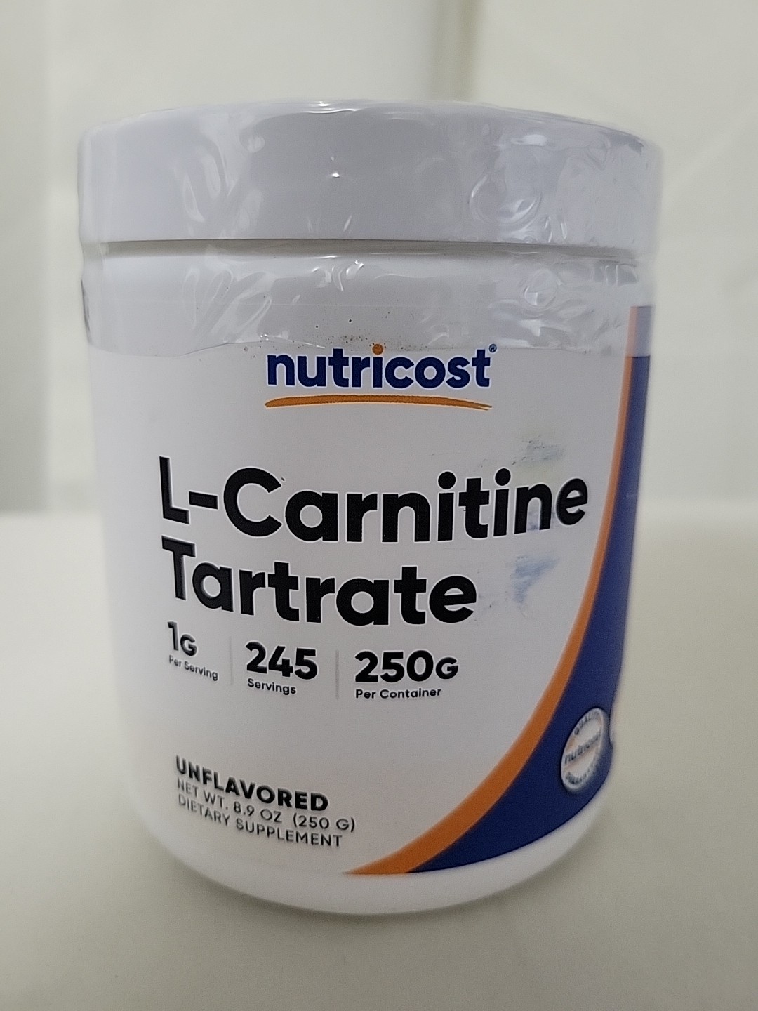 Nutricost L-Carnitine Tartrate Powder 250 Grams Exp 7/27 Ships Free Today