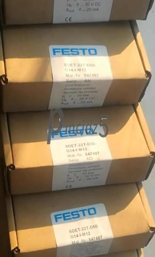 1PCS NEW  Festo SDET-22T-D50-G14-I-M12 547487 SDET22TD50G14IM12 Pressure Sensor