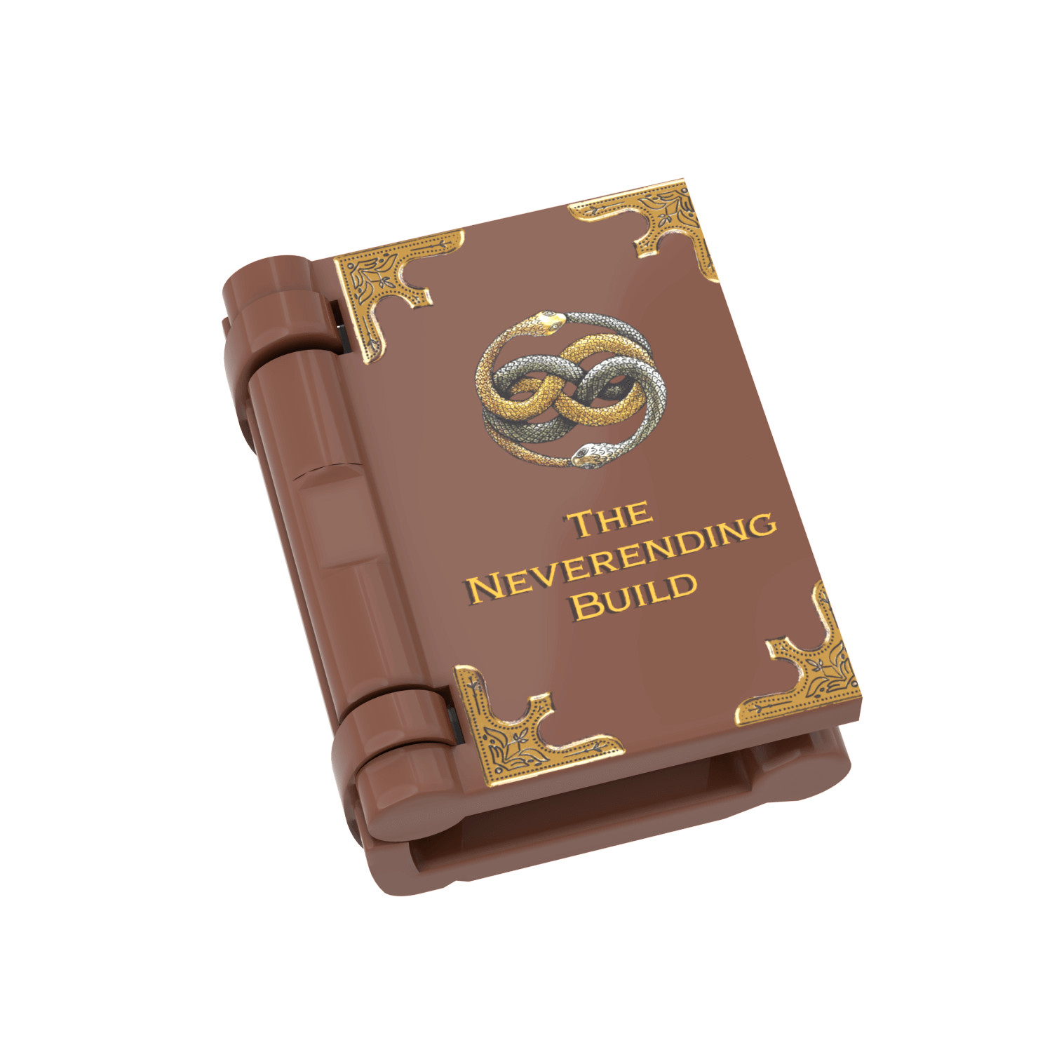 The Neverending Build Book - Minifig Accessory - Custom Printed - Brick City