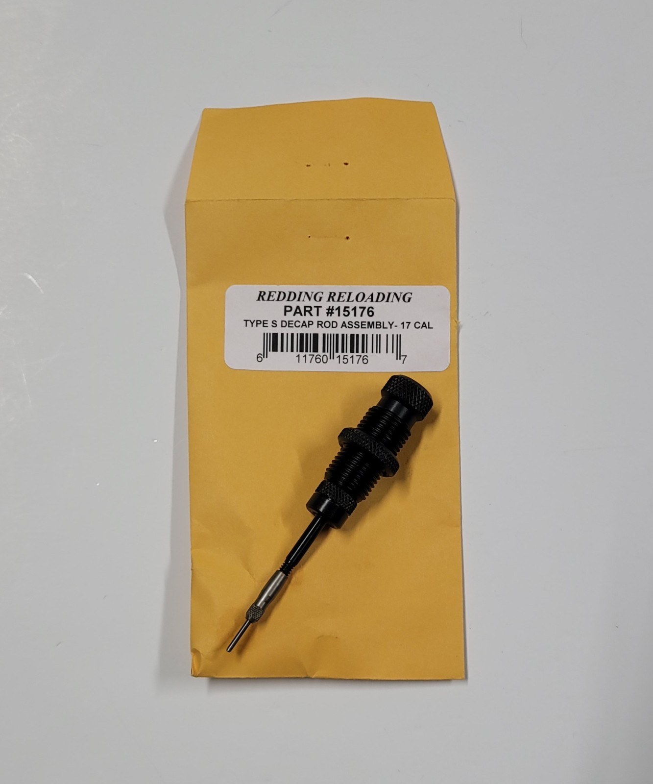 15176 REDDING TYPE-S DECAPPING ROD ASSEMBLY 17 CAL - NEW - FREE SHIPPING!!
