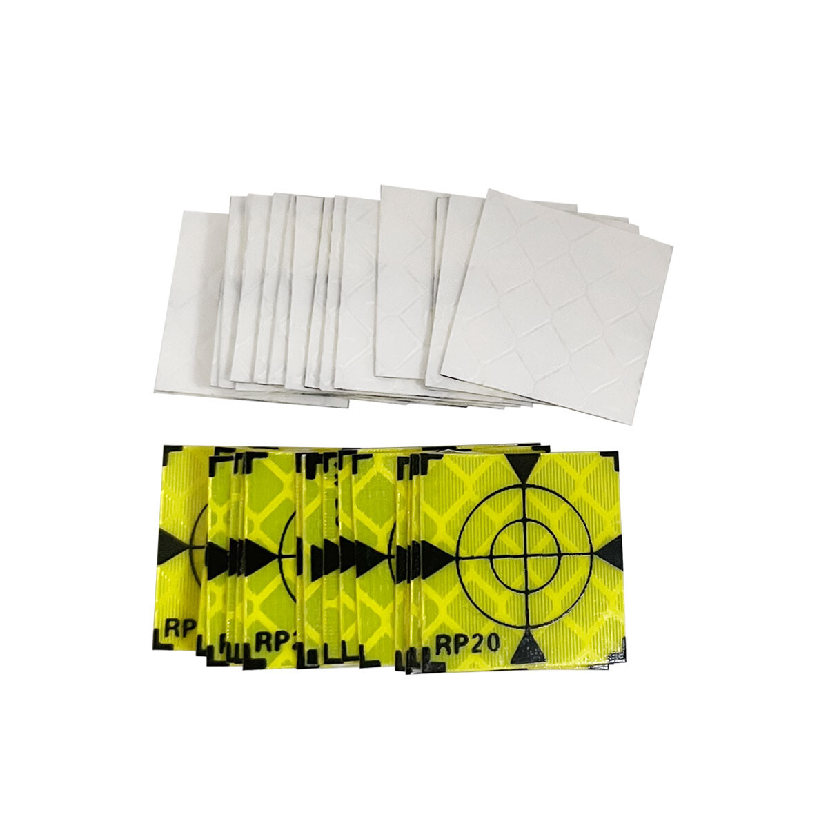 New 100PCS Paste Up Reflector Sheet Reflective Target 20x20mm for Total Station