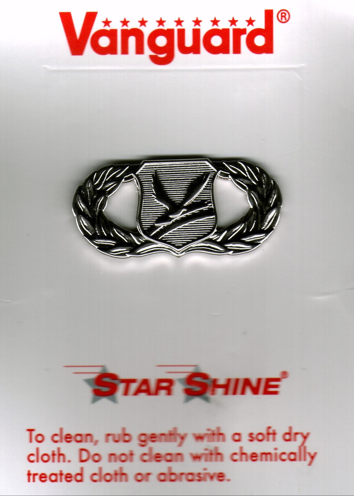 USAF BASIC CHAPEL MANAGEMENT BADGE ON VANGUARD CARD