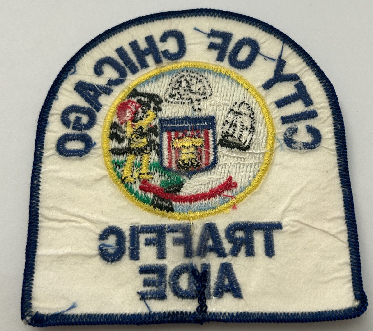Vintage Chicago Illinois Traffic Aide Patch Unused