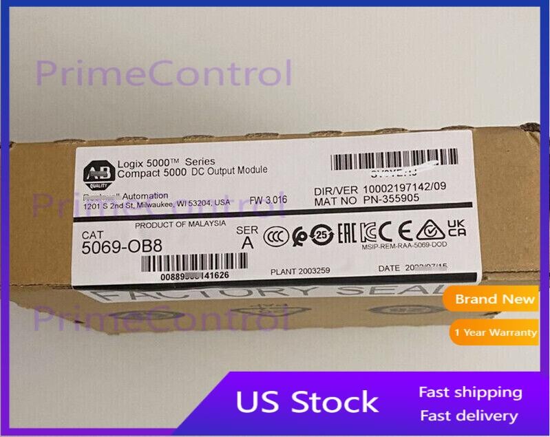 NEW AB 5069-OB8 Compact I/O 8-Ch Output Module 5069-OB8 Fast Ship US Free Tax