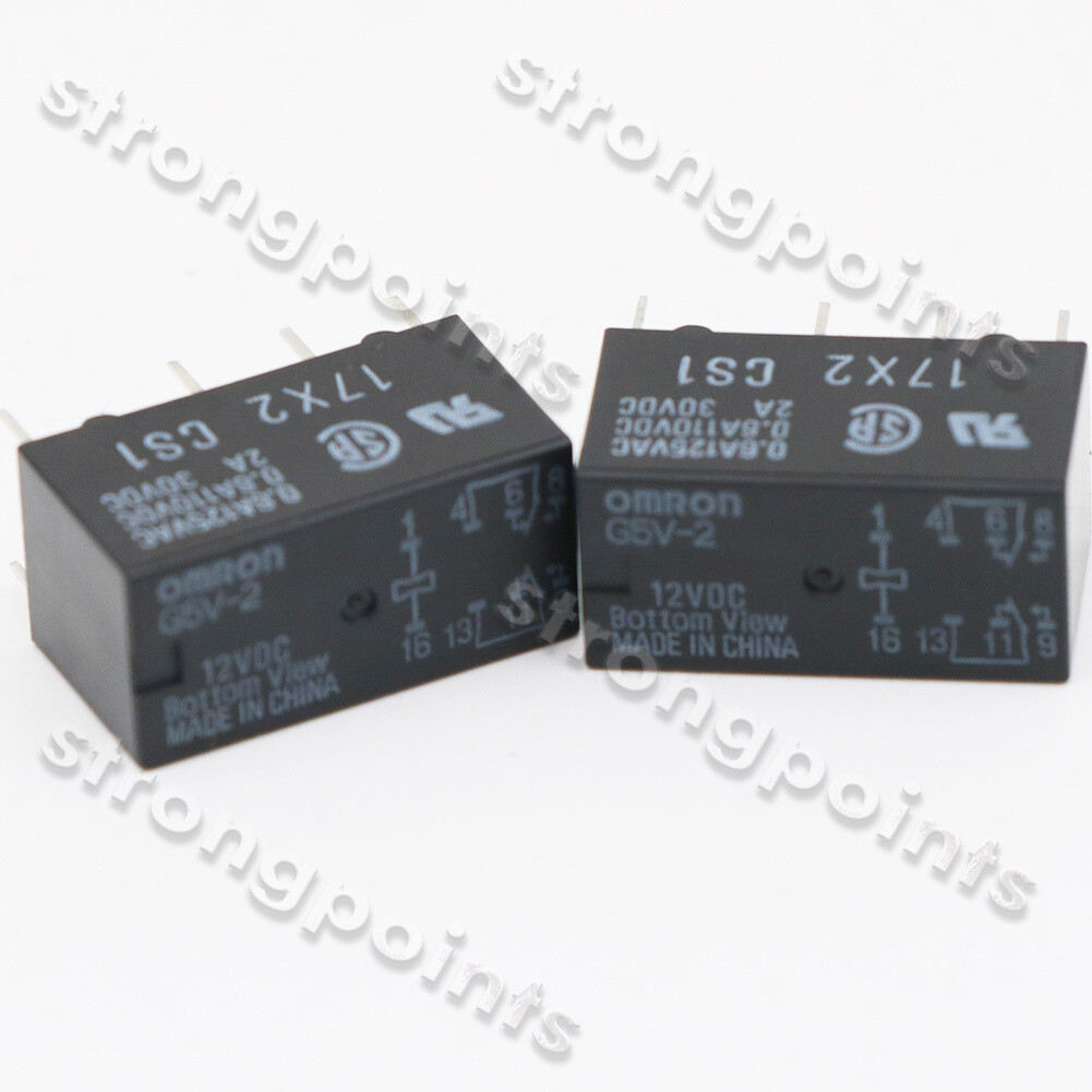 Omron G5V-2-12VDC 12DC DPDT 8Pin PCB Mount Low-cost Signal Relay 1PCS