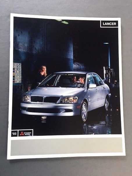 2003 Mitsubishi Lancer 16-page Original Car Sales Brochure Catalog - OZ Rally