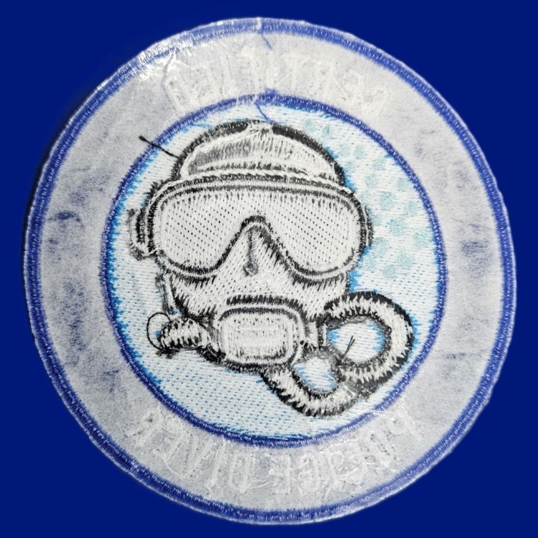 CERTIFIED POLICE DIVER PATCH: 4" Embroidered Patch, Item #2020
