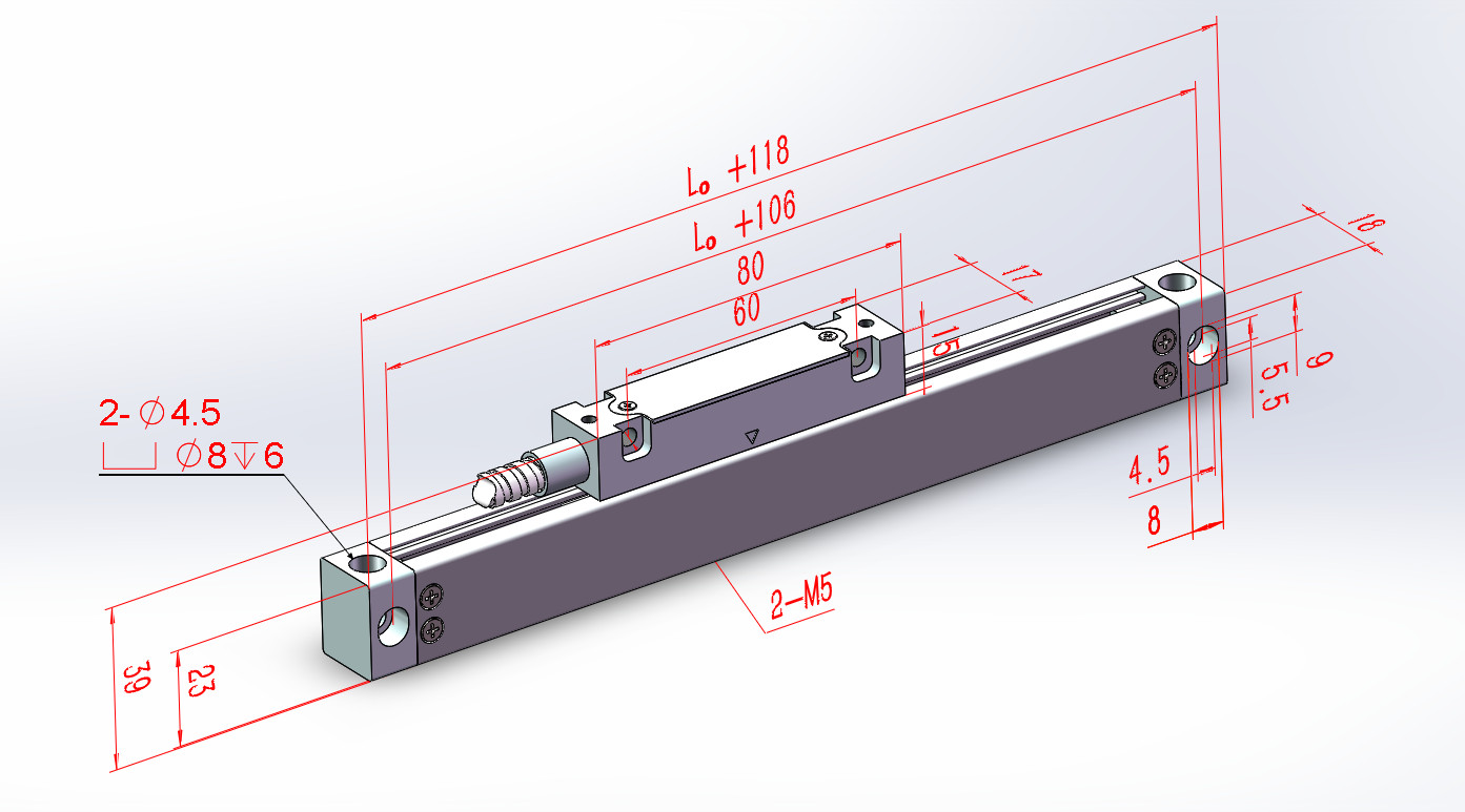 Linear Scale,Optical Glass Slim Sensor,High Accuracy,5um,US Store Free Shipping