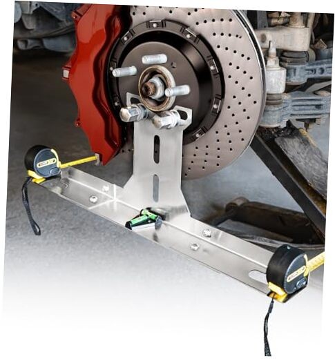 Upgraded Heavy Duty Wheel Alignment Tool Kit with Tape Measures, Stainless