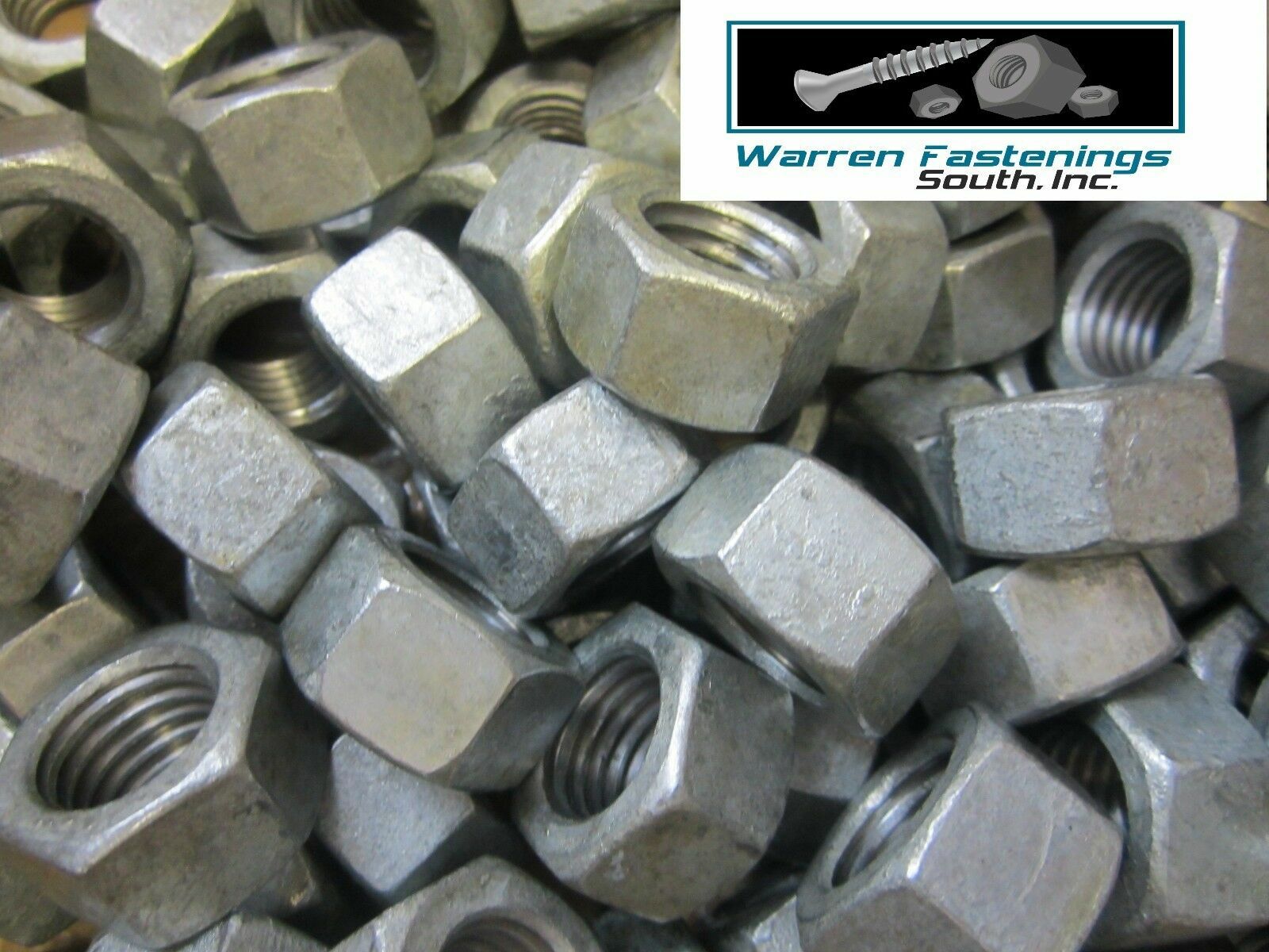 5/8-11 Hot Dipped Galvanized Finished Hex Nuts 50 Pieces