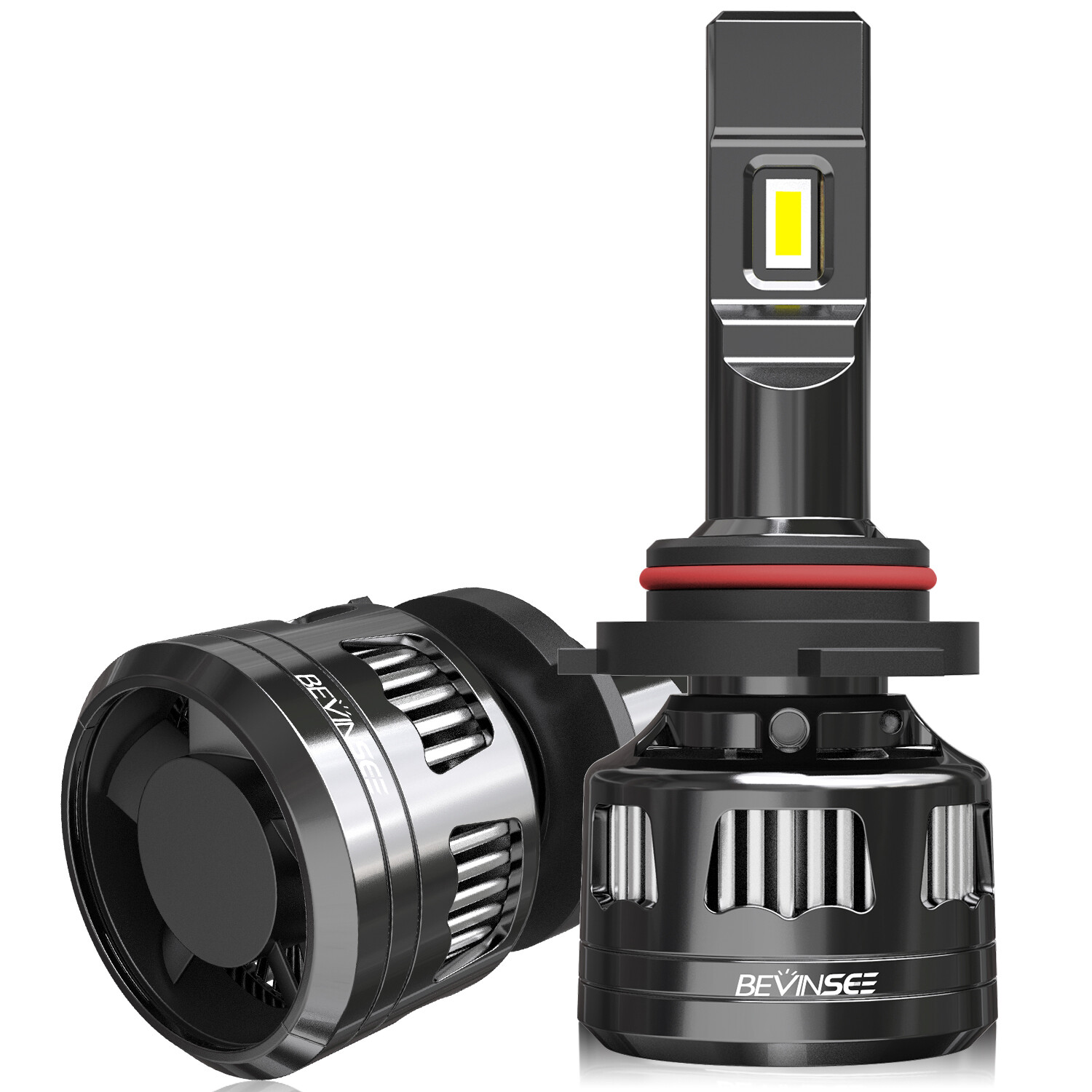 Bevinsee 9005 HB3 LED Headlight Bulbs Kit High/Low Beam White Light 120W 22000LM