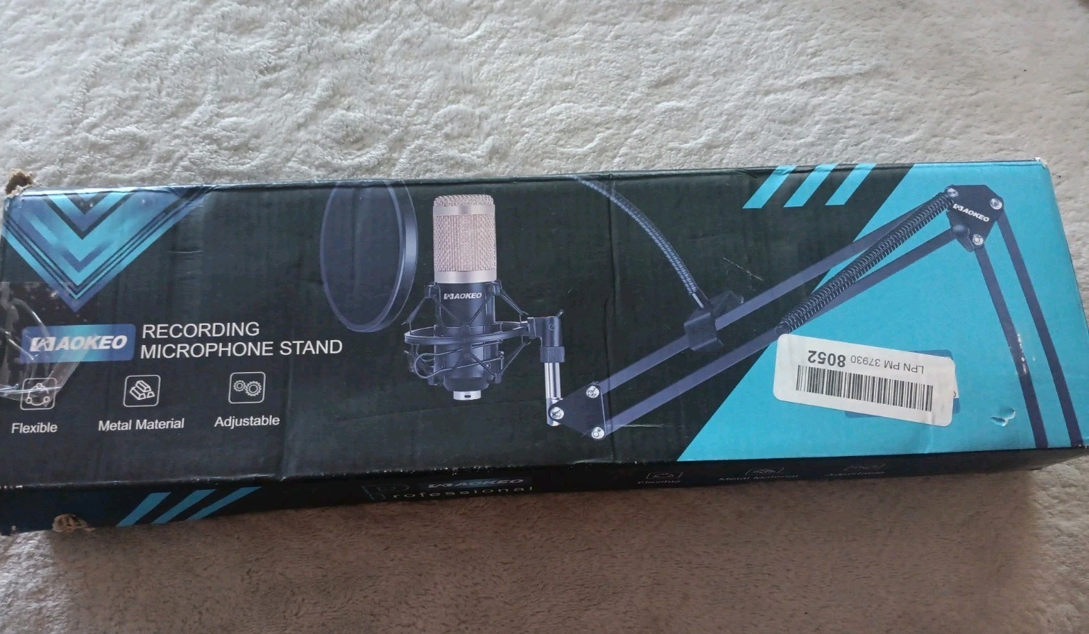 AOKEO AK-35 Recording Microphone Stand, Flexible, Metal Material, Adjustable