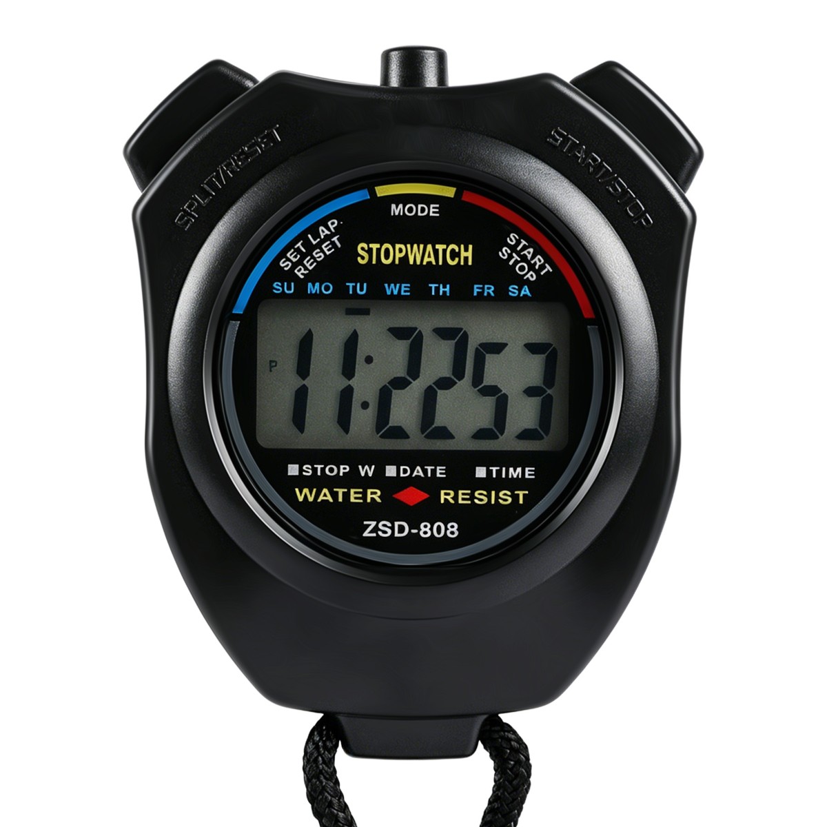 2x Multi-Function Electronic Digital Sport Stopwatch Timer, Large Display & Date