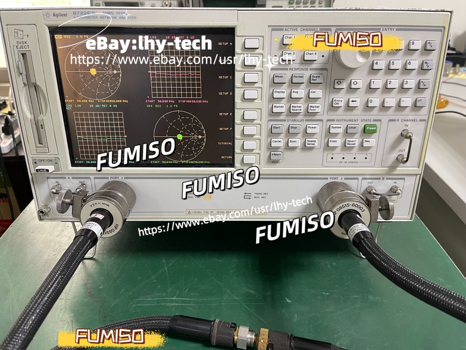 Agilent Keysight 8722ES 50MHz-40GHz Network Analyzer w/