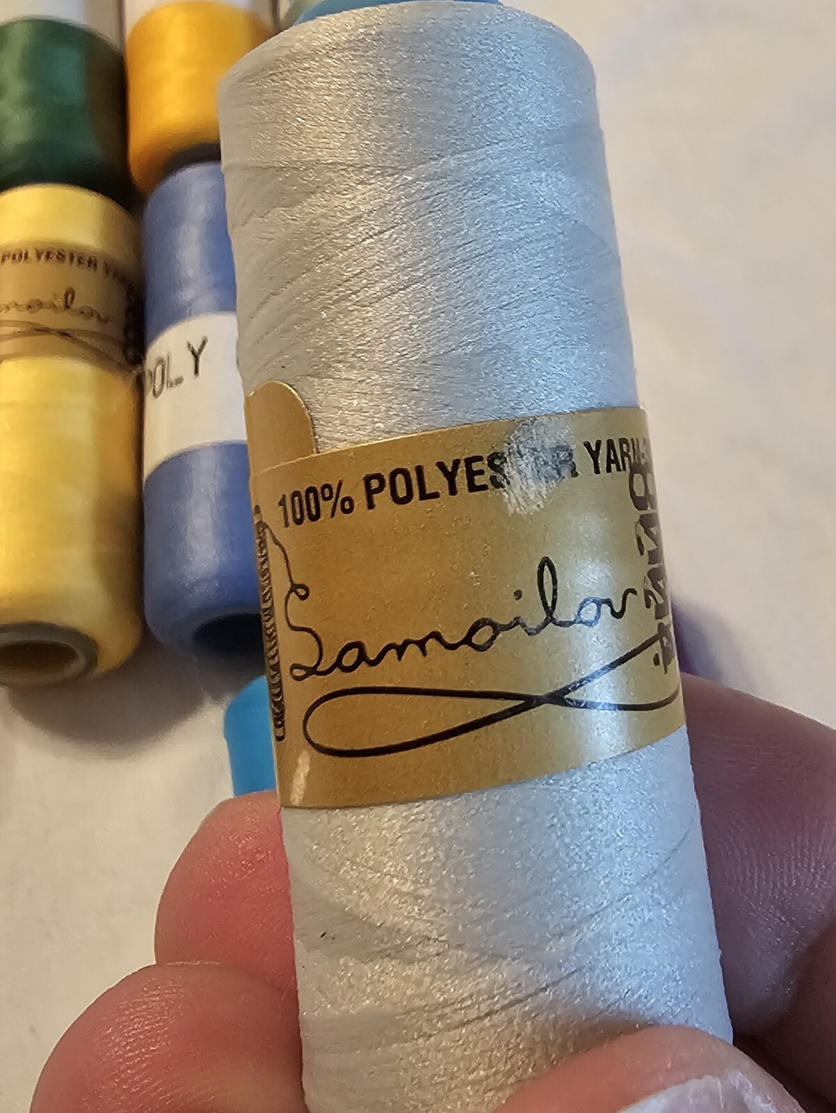 Samoilov Thread 16 Spools Polyester And Acrylic Most Never Opened