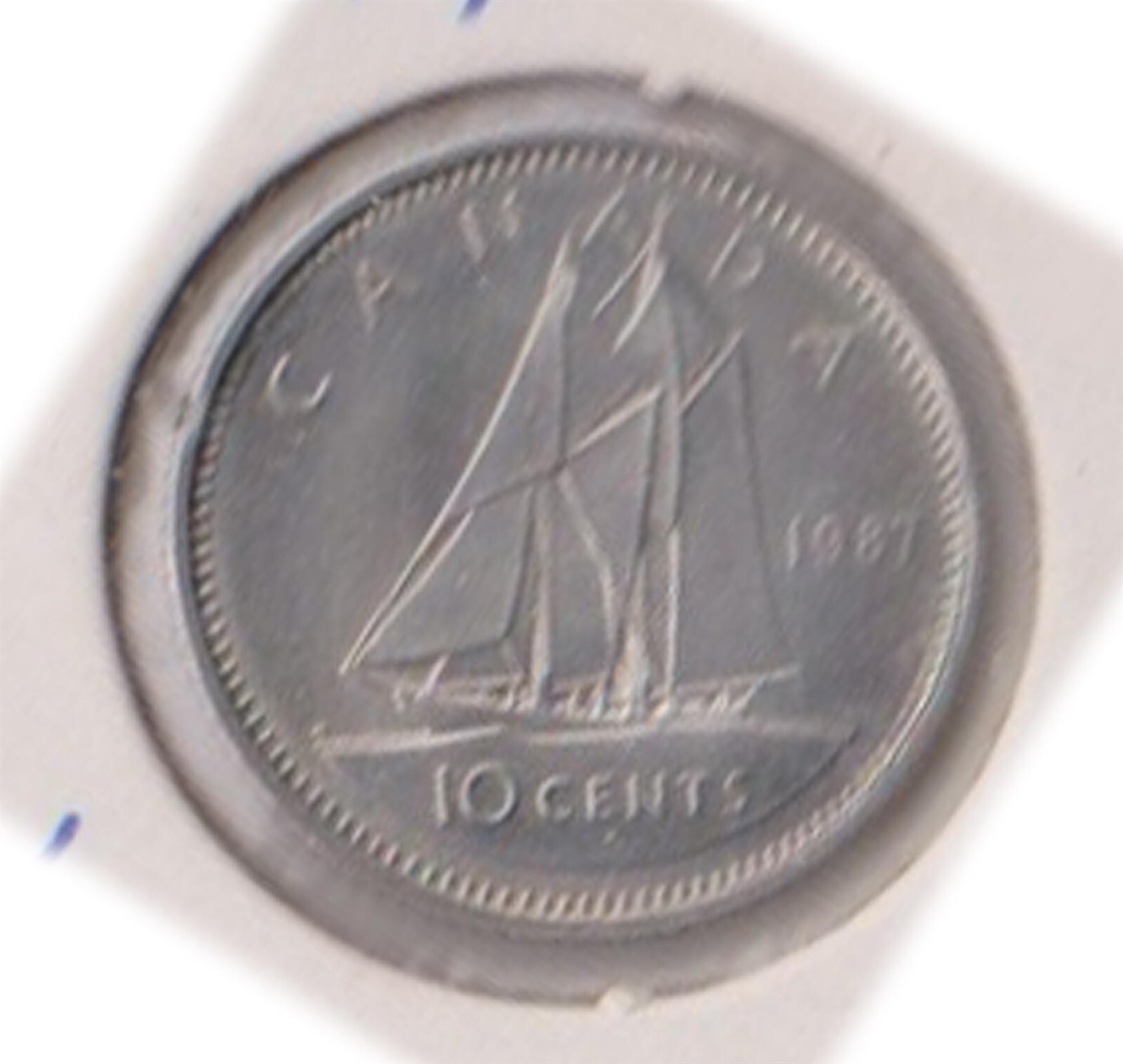 (H205-153) 1987 Canada 10c coin (FB)