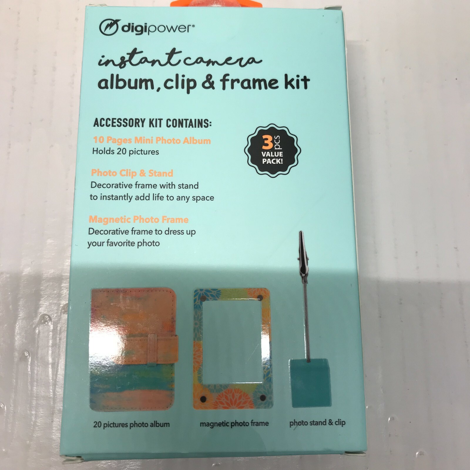 Digipower Instant Camera Album,Frame & Clip Kit