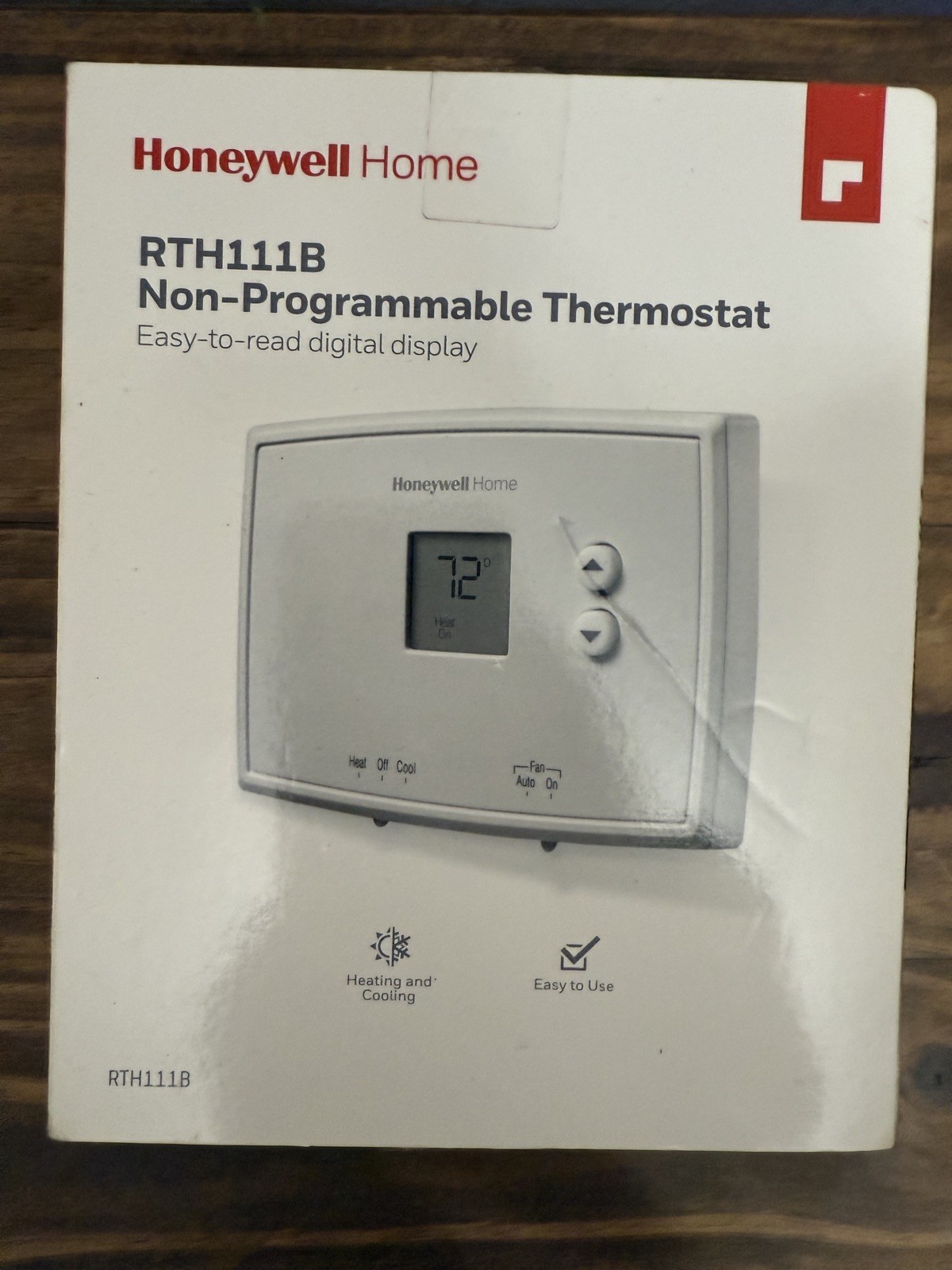 Honeywell Home RTH111B Horizontal Non-Programmable Thermostat NEW