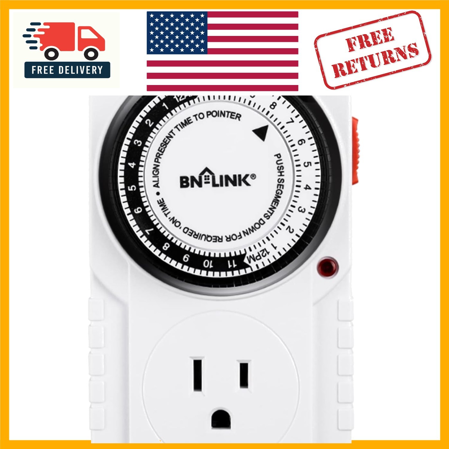 24 Hour  Listed Mechanical Timer - Effortless Automation for Appliances