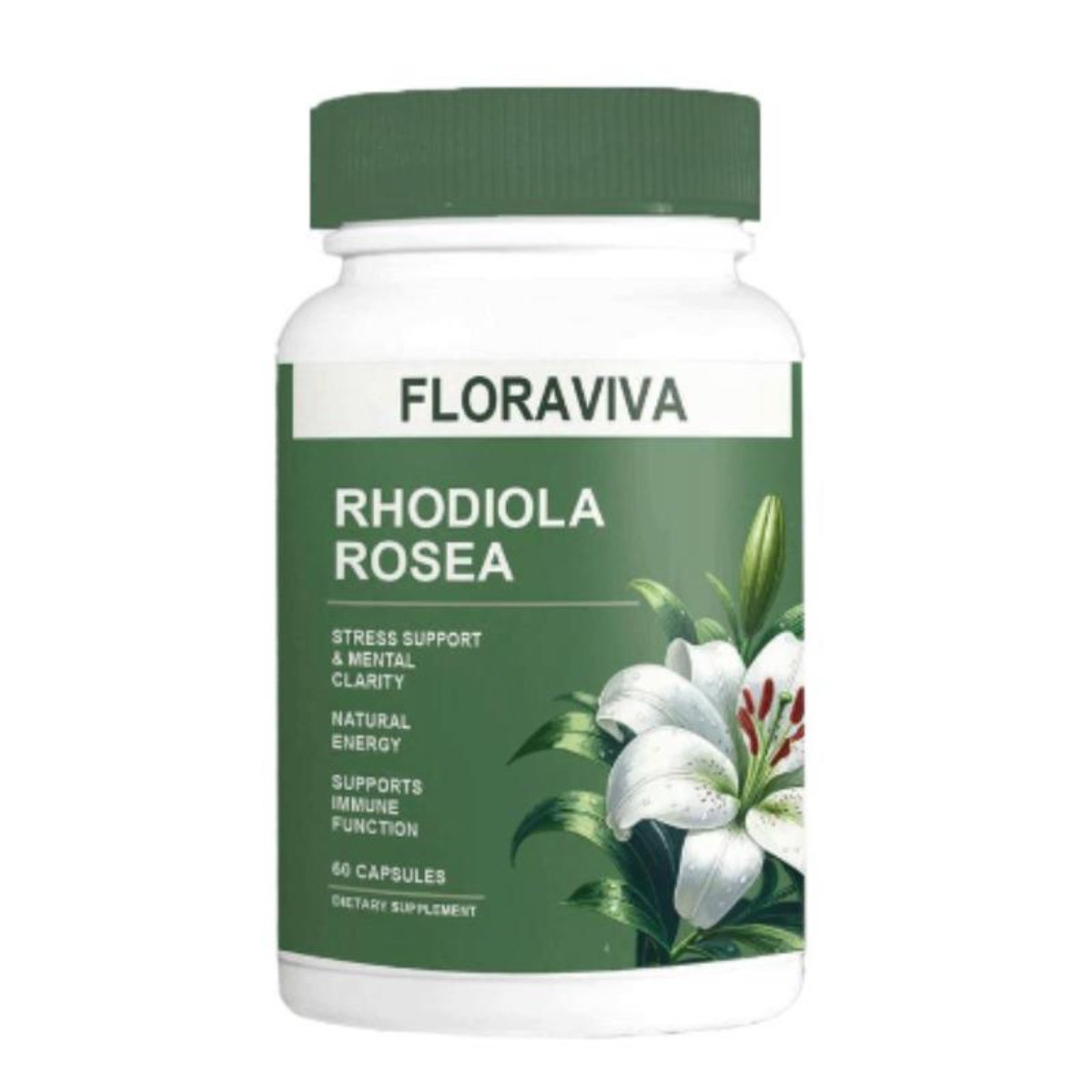 Floraviva Rhodiola Rosea Supplement – Natural Energy, Focus & Balanced Mood