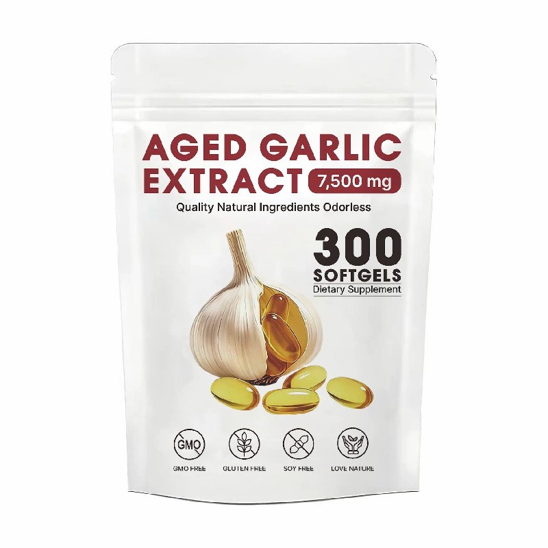 Elare Aged Garlic Extract, 300 Softgels, 7500mg Odorless | Heart & Immune